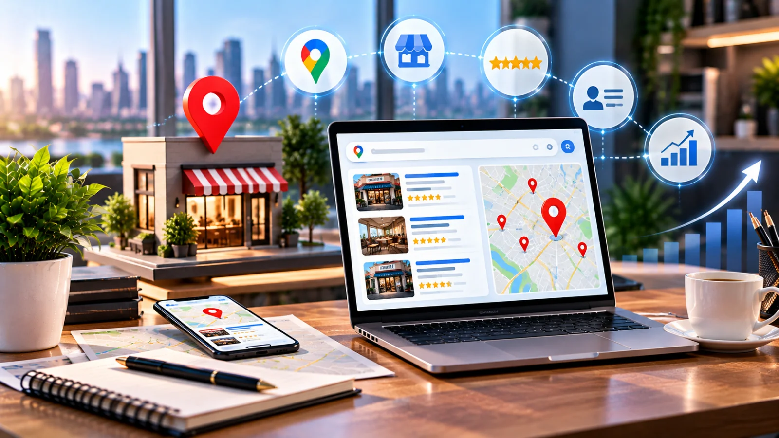 Local SEO services team optimizing Google Business Profile and map pack rankings